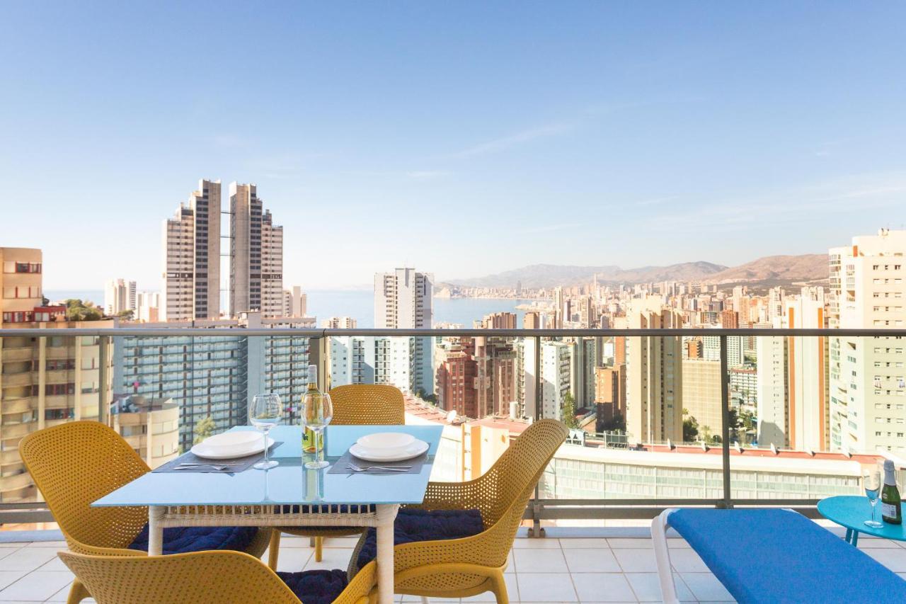 Skyline 10 Gran Terraza Privada Con Vistas Espectaculares Apartment Benidorm Exterior photo